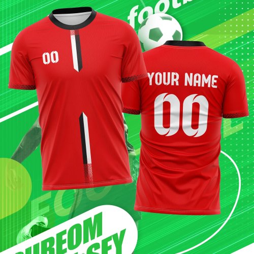 カスタムサッカージャージ（名前・背番号入り）— 明るい夏カラー、軽量、ユニセックス