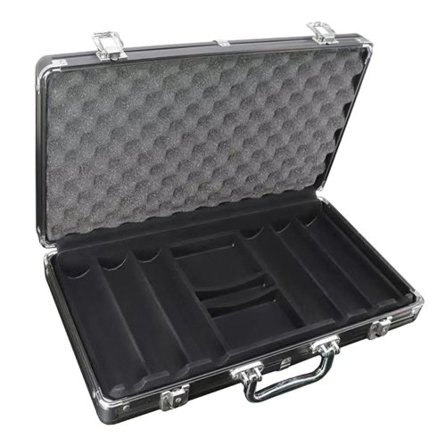 Estuche para fichas de póker con cerradura – caja reforzada para jugadores y crupier, ideal para viaje