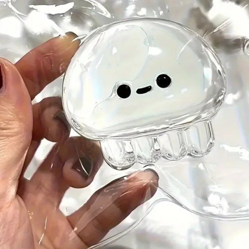 Juguete apretable de medusa adorable, TPR suave, rebote lento, antiestrés sensorial, fidget para dedos, recuerdo para fiestas