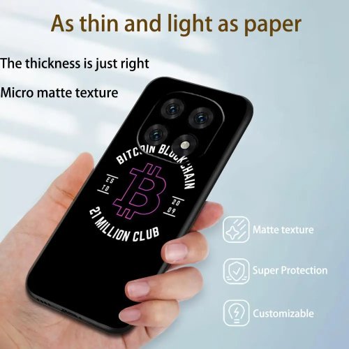 Funda negra blanda con diseño Bitcoin (BTC) para Redmi Note 15, 14, 13, 12, 11, 14 Pro/Plus, S, 5G, 14C, A3