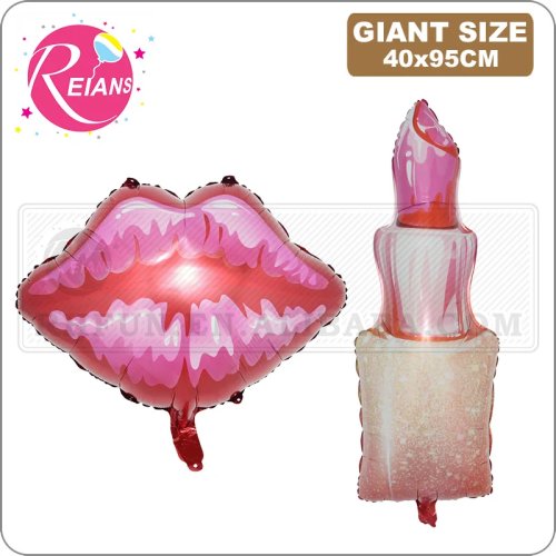 Grote folieballon in lippen/lipstick vorm "Kiss Me" – feestdecoratie voor vrijgezellenfeest, bruiloft en party, geschikt voor helium