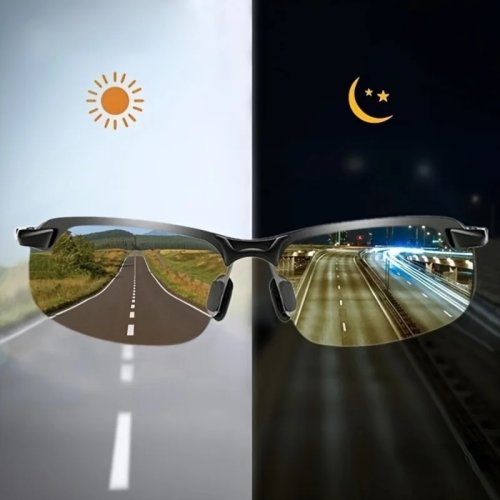 Polarized fashion sunglasses for day & night — scratch-resistant, UV protection