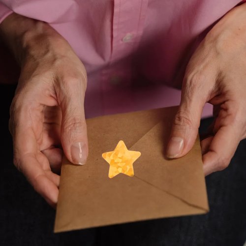 2 rolos de autocolantes seladores em forma de estrela — etiquetas decorativas para sacos de presente, doces e bolachas
