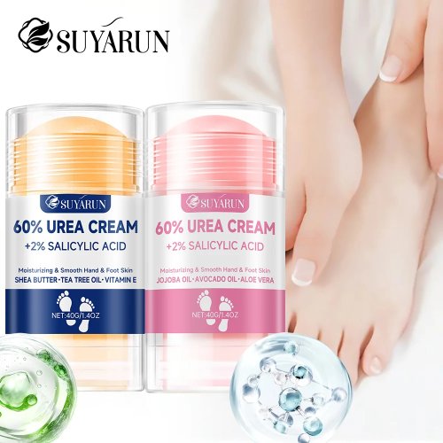 SUYARUN 60% Urea Foot Cream Stick – Moisturizing & Exfoliating for Cracked Heels, Deep Hydration & Long-Lasting Protection