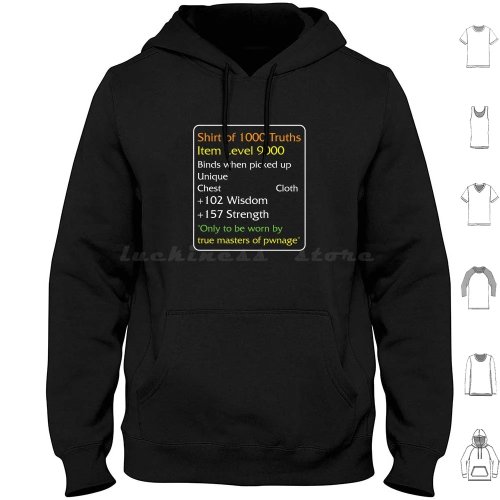 هودي "Shirt of 1000 Truths" قطن كم طويل - ستايل جيمر للرجال والأولاد