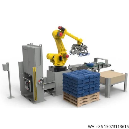 แขนหุ่นยนต์ CNC อุตสาหกรรม รับน้ำหนัก 280 กก. ช่วงทำงาน 3103 มม. พร้อมกริปเปอร์ สำหรับจัดเรียงพาเลทและการจัดการวัสดุ