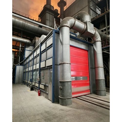 Abrasive sand blasting booth/room with automatic cleaning — high productivity, stainless steel construction
