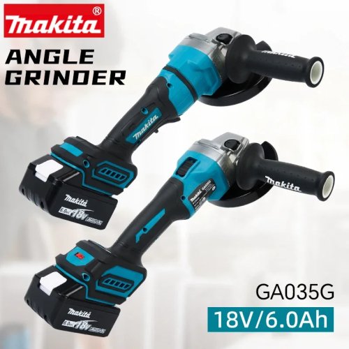 Makita GA035G 充電式ディスクグラインダー（サイドハンドル・可動カバー付）— 自動車整備・建設・金属加工用