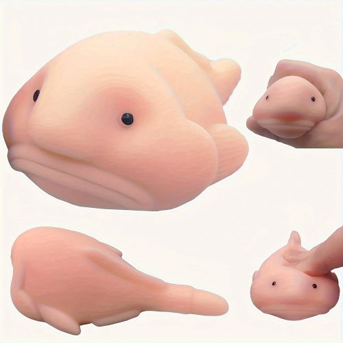ของเล่นบีบ Blobfish 1 ชิ้น – Squishy เซนเซอรี่ ลดความเครียด สำหรับเด็กและผู้ใหญ่ ของขวัญปาร์ตี้/ฮาโลวีน/คริสต์มาส