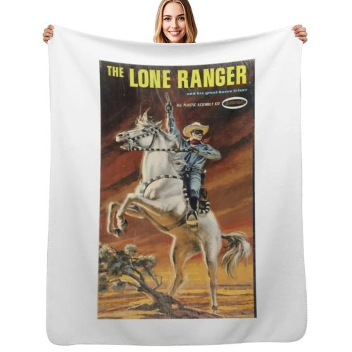 Manta decorativa Lone Ranger, suave y cálida, lavable en lavadora