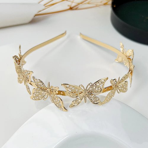 Diadème feuille d'érable doré – Set bijou de cheveux de mariée avec peigne, maintien confortable, pour mariage (Nouveauté 2025)