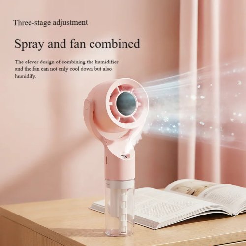 Ventilatore portatile a nebulizzazione d'acqua - Mini ventilatore spray per dormitorio e uso esterno