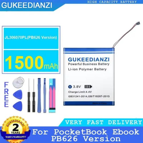 Baterai pengganti 1500 mAh untuk PocketBook PB626 (JL306070PL) — baterai untuk e‑reader