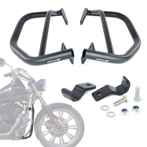 Barras de protección / defensas de motor para Kawasaki VN900 (VN900B/VN900C/VN900C-A/D/E/F) Vulcan Classic/Custom — acero