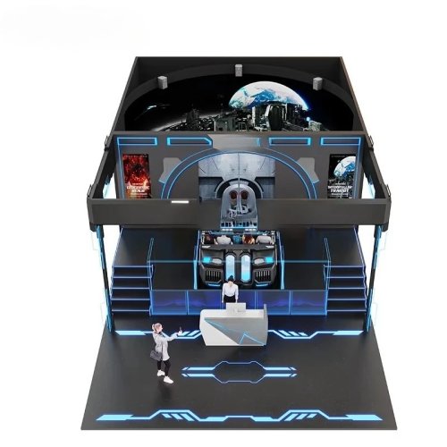 โรงหนังบิน VR 9D/7D/5D สำหรับสวนสนุกในร่ม – เครื่องจำลองการบิน 3D/5D แบบรางเคลื่อนที่