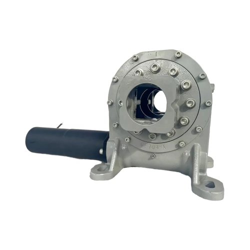 VH7-60S110-RC-2415300 Slewing Drive tracker surya torsi tinggi dengan gigi cacing dan bearing putar, rasio 60:1