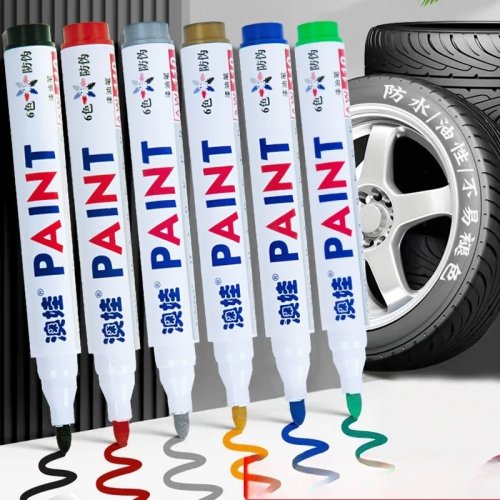 Stylo/feutre peinture à base d'huile — Étanche, anti-décoloration, résistant haute température, pour retouches métal et graffiti