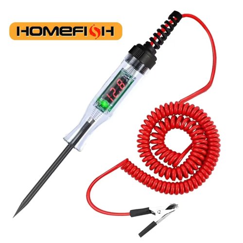 6/12/24V Car & Truck Circuit Tester Pen — Automotive Voltage Test Probe with Light
