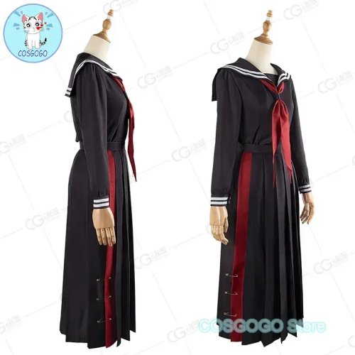 Disfraz cosplay THE IDOLM@STER SHINY COLORS Higuchi Madoka — Uniforme escolar JK (camisa, falda, corbata)