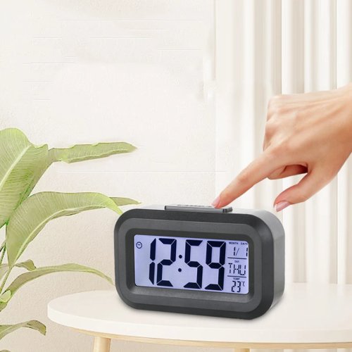 Mini smartwekker voor kinderen – stille bureautimer, elektronisch nachtklokje voor op het nachtkastje