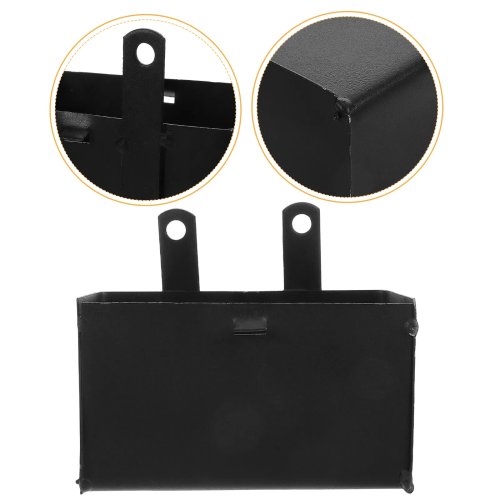 2 Pcs Kotak Aki Motor Besi Heavy-Duty — Tray Penyangga Aki Anti Guncang & Tahan Air untuk Dirt Bike/ATV