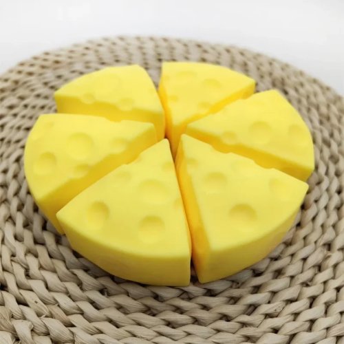 Mainan Squishy bentuk keju — empuk, kembalinya lambat, mainan anti-stres