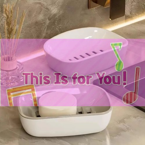 Khay đựng xà phòng nhựa 2 tầng tự thoát nước, cho bàn rửa phòng tắm và bếp