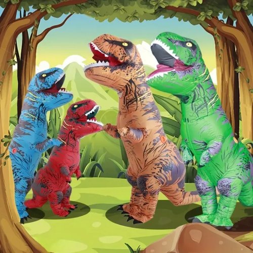 Aufblasbares T-Rex-Kostüm – Lustiges Dino-Party-Kostüm für Weihnachten, Ostern & Thanksgiving