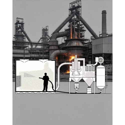 Abrasiv-Strahlkabine/Strahlraum mit automatischer Reinigung, hohe Produktivität, Edelstahlkonstruktion