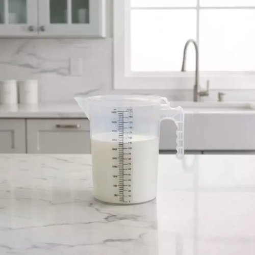 500–2000 mL Graduated Chemical-Resistant Plastic Beaker / Measuring Cylinder — for Lab, DIY & Home Experiments
