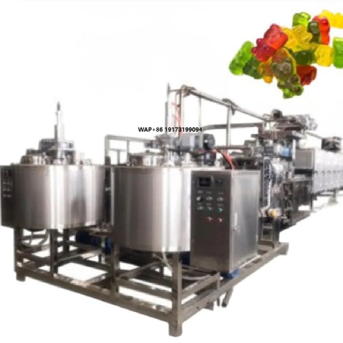 XINJINGYAO Commercial Automatic Soft Jelly/Gummy Bear Candy Production Line 100-600 kg/h