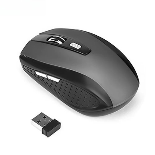 Souris sans fil 2,4 GHz compacte et silencieuse, 6 boutons (6D), optique 1600 DPI pour PC/ordinateur portable/MacBook