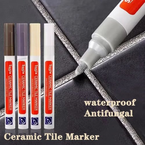 Waterproof Grout Pen – Tile & Wall Seam Repair Marker for Bathroom, Kitchen & Floor (Black/White/Gold/Silver/Beige)