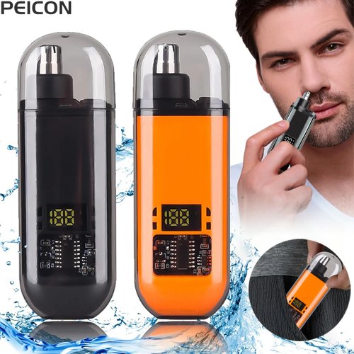 Pemangkas Bulu Hidung & Telinga USB Isi Ulang — Mini Portabel untuk Pria