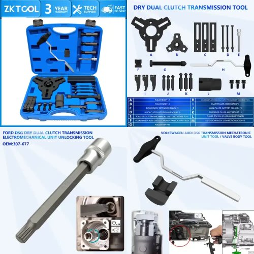 25pc Dry Dual-Clutch (DSG) Transmission Installation Tool Kit