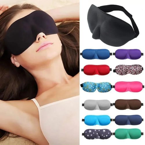 Masque de sommeil 3D moulé — Léger, respirant, cache-yeux unisexe pour voyage et nuit