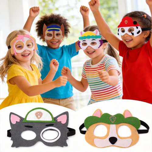 Actionfiguur 'Paw' met masker - verzamelbaar speelgoed, uniek kindercadeau en decoratie voor Kerst/Halloween