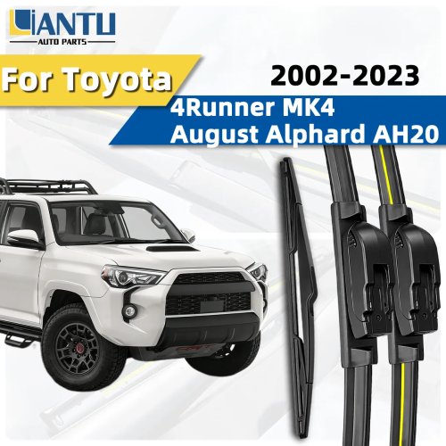 Komplet 3 szt. piór wycieraczek przednich i tylnych do Toyota 4Runner MK4 / Alphard AH20 (2002–2023) — premium, ciche, bez smug