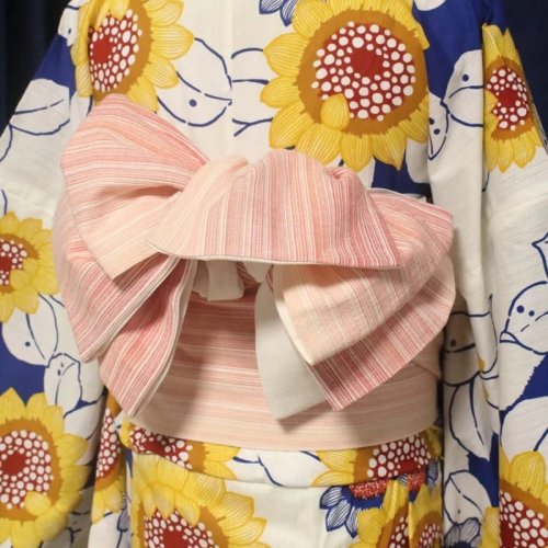 Ceinture obi kimono femme en coton-lin, large, réversible bicolore, ceinture taille pour yukata/robe