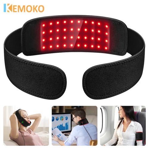 Пояс светотерапии (красный + ИК LED) 660/850 нм — с USB, снимает боль в талии, шее, плече, руке, запястье, подбородке