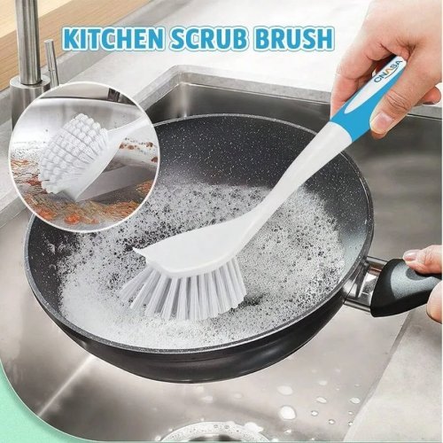 6-Piece Deep Cleaning Brush Set for Home – Scrub, Dish, Bottle, Grout & Crevice Brushes for Kitchen, Bathroom & Floors