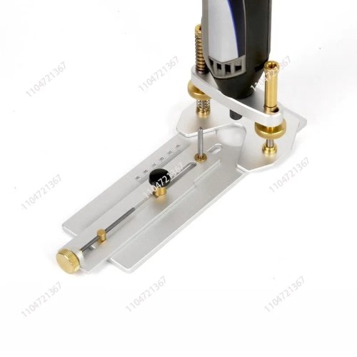 Outil professionnel pour gravure et pose d'incrustation/rosace sur la rosace (trou sonore) d'une guitare acoustique — accessoire de maintenance