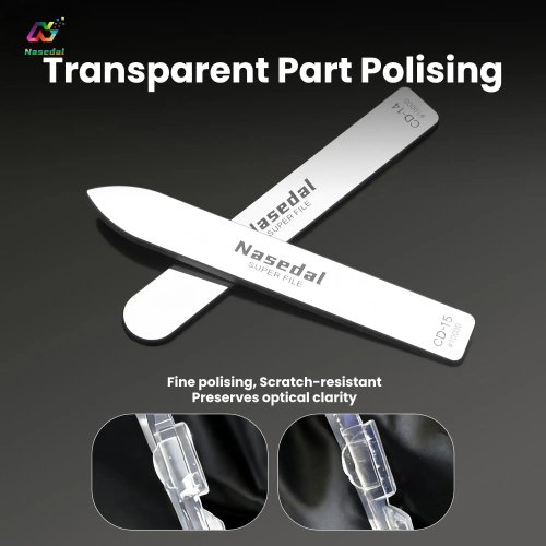 3/4/7-tlg. Nano-Glasfeilen-Set, Körnungen #320–#10000 – Feinschliff/Politur für Gunpla, 3D-Druck (PLA/PETG), Resin, Kunststoff, Holz