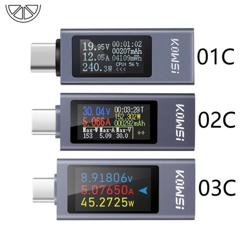 جهاز قياس طاقة USB Type-C فاحص جهد/تيار DC 4-30V 0-12A مقياس طاقة PD للهواتف وشواحن الباوربانك