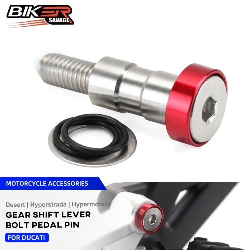 Pasador/tornillo de palanca de cambios 698 Mono para Ducati Hypermotard/Hyperstrada 796/821/939/950/Desert 950/GT1000 - perno pedal de freno