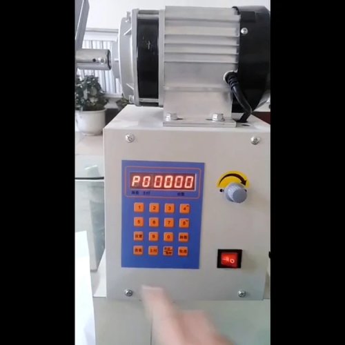 Fully automatic CNC enameled-wire coil winding machine with programmable counter and high-torque motor