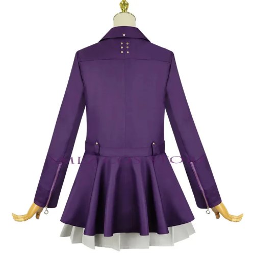 CyKirifuji Nozomi Cosplay Costume — 'The Hundred: Last Defense Academy' School Uniform Set with Wig, Women's Party/Convention Outfit