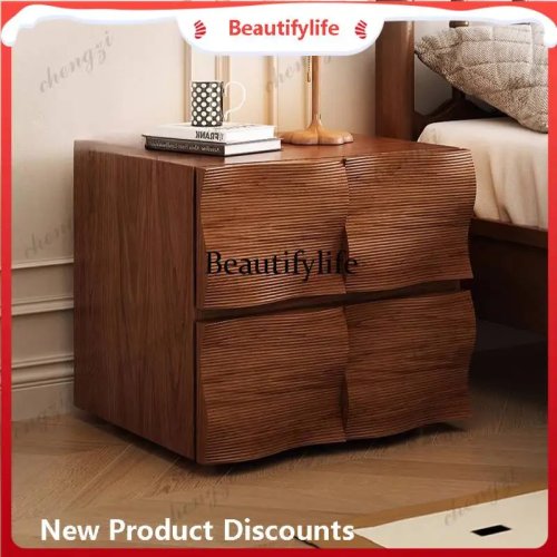 Mesita de noche oculta con cajón y compartimento con cierre — diseño moderno estilo princesa