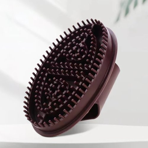 Bộ 2 bàn chải massage cơ thể màu nâu cho kinh lạc và giảm số đo, dùng tại nhà & spa