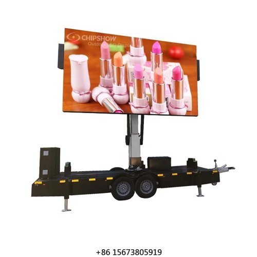 Panel LED P6.67 untuk truk iklan — Layar iklan mobile terpasang